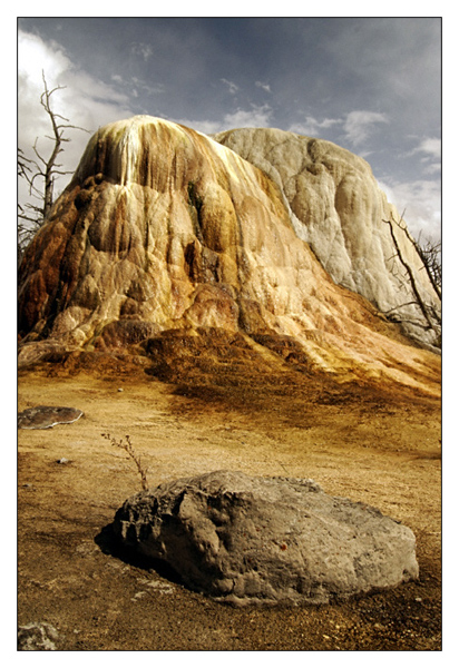 Orange Mound - Mammoth Hot Springs - Yellowstone National Park, Wyoming