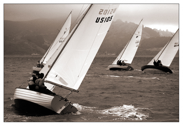 Sailing the Bay on a Windy Day - San Francisco, California