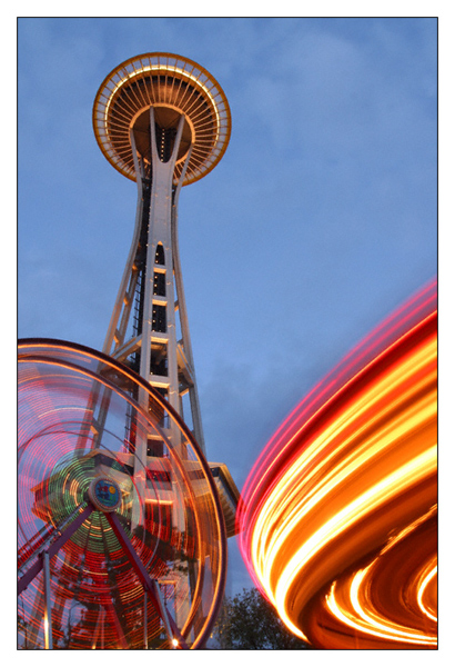 Seattle Center after Sunset - Seattle, Washington